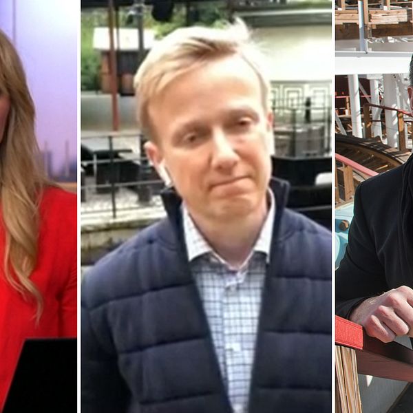 Lisebergs och Gröna Lunds vd:ar intervjuades av Karin Moberg i SVT Nyheters direktsändning.