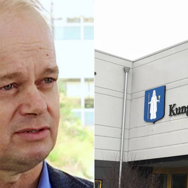 Hans Forsberg och kommunhuset i Kungsbacka