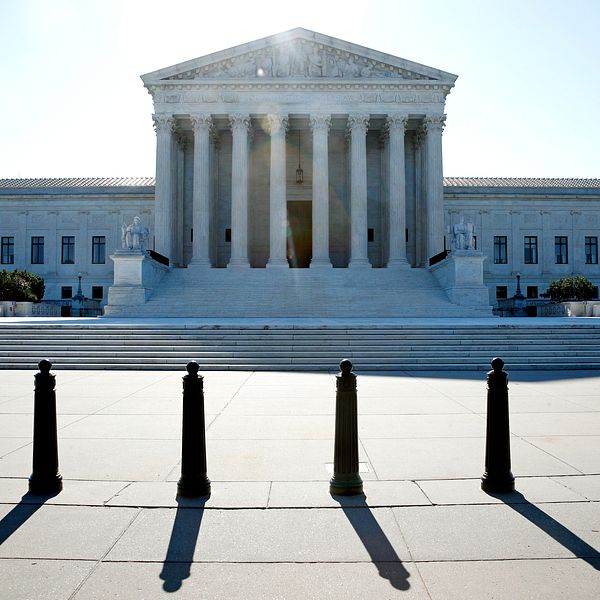 USA:s högsta domstol i Washington. Arkivbild.