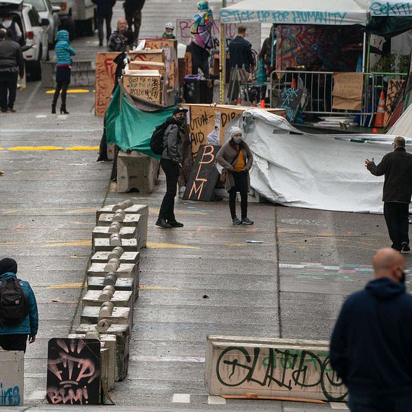 Det ockuperade området CHOP i Seattle.