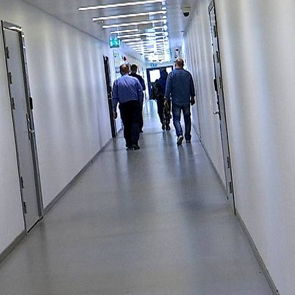 Korridor på häktet i Saltvik
