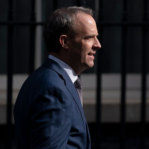 Storbritanniens utrikesminister Dominic Raab.