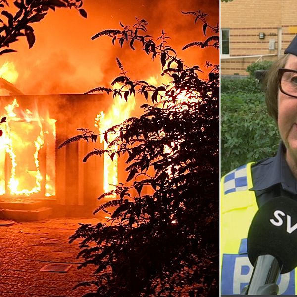 Brand på förskola i Hjärup och polisens Ewa-Gun Westford