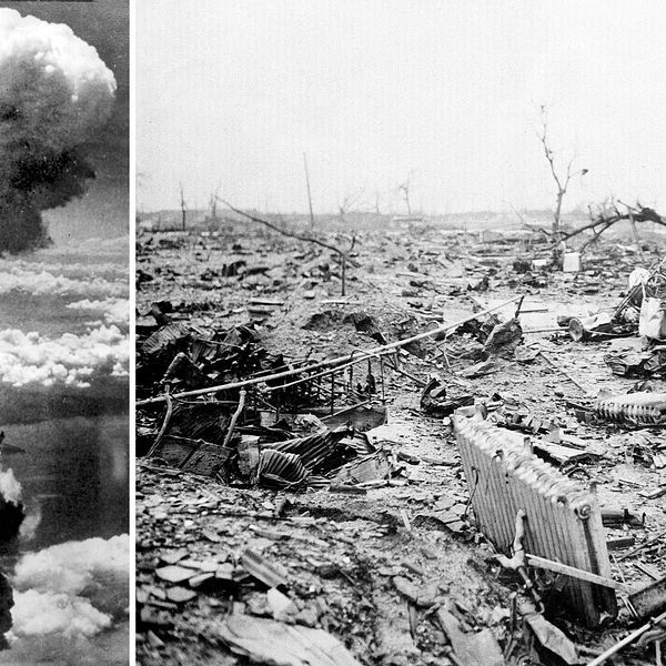 Atombomben över Hiroshima 1945.
