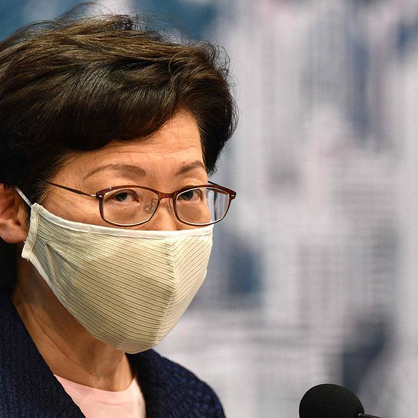 Trumpadministrationen har tidigare hotat med sanktioner mot bland annat Carrie Lam.