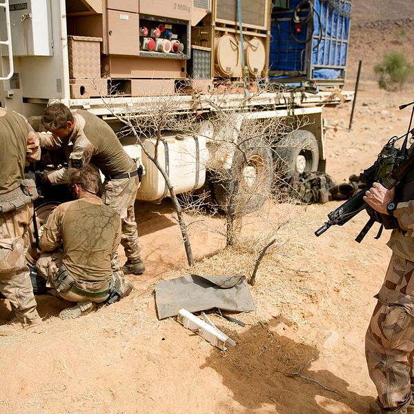 Arkivbild. Svenska soldater i Mali den 26 november 2016.