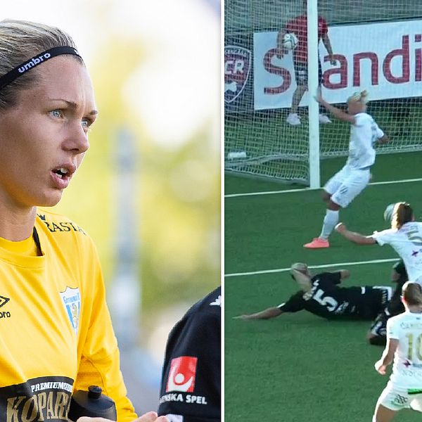 Caroline Seger var offside vid Rosengårds 1-0-mål.
