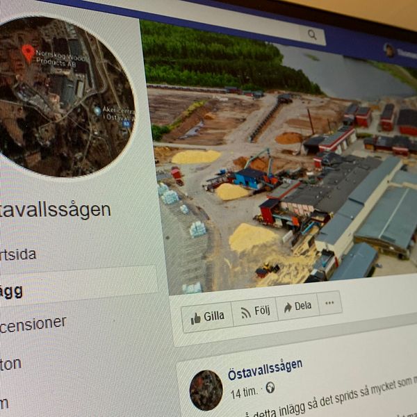 Östavallssågens facebooksida