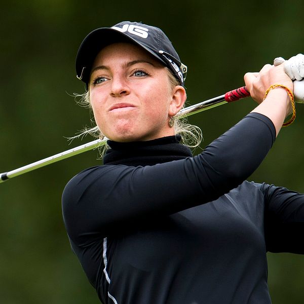 Sophia Popov, Tyskland under golftävlingen Helsingborg Open den 4 september 2014.