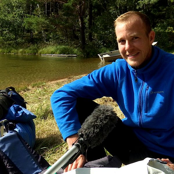 Remco Mariën från Belgien tycker att semestern i Värmland känns coronasäker.