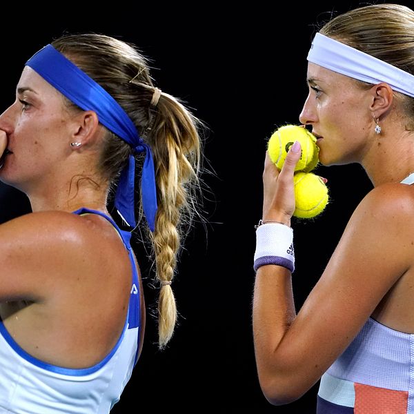 Timea Babos och Krisstina Mladenovic har stoppats från vidare spel i US Open.