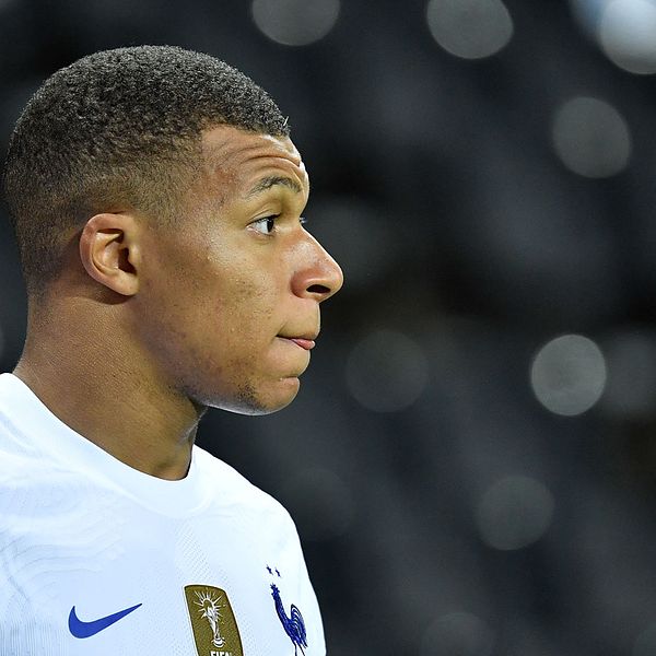 Kylian Mbappé smittad av coronaviruset.