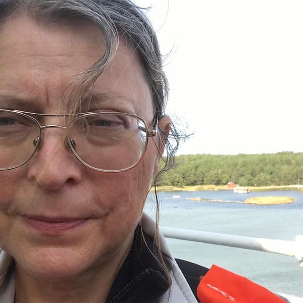 Eva Vaihinen, en av passagerarena på grundstötta Amorella.