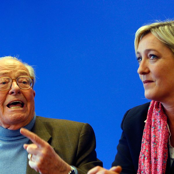 Jean-Marie och Marine Le Pen (arkivbild).