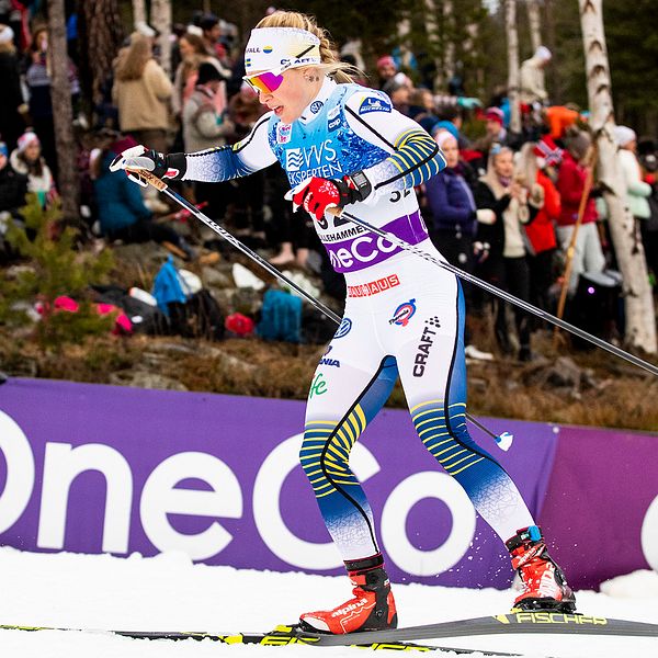 Jonna Sundling under världscupen i Lillehammer 2018.