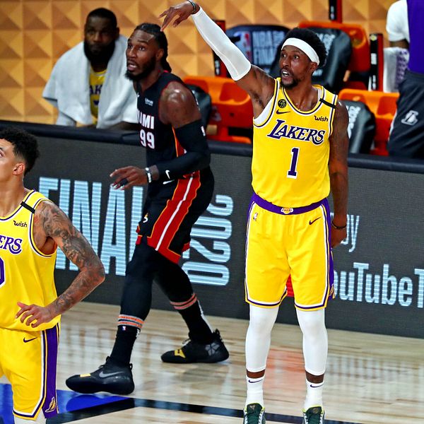 Los Angeles Lakers vann den första NBA-finalen mot Miami Heat.