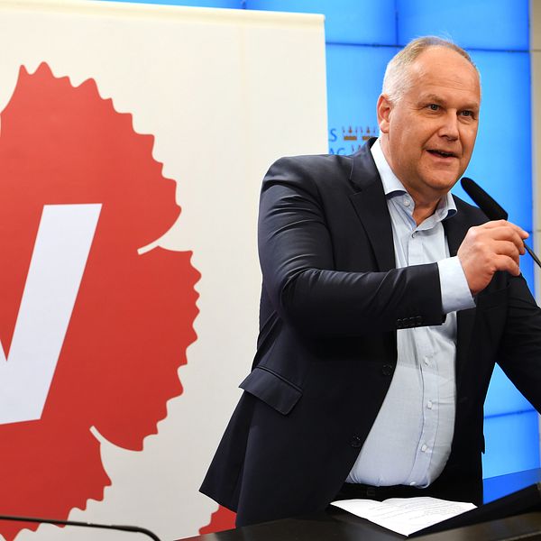Vänsterpartiets Jonas Sjöstedt.