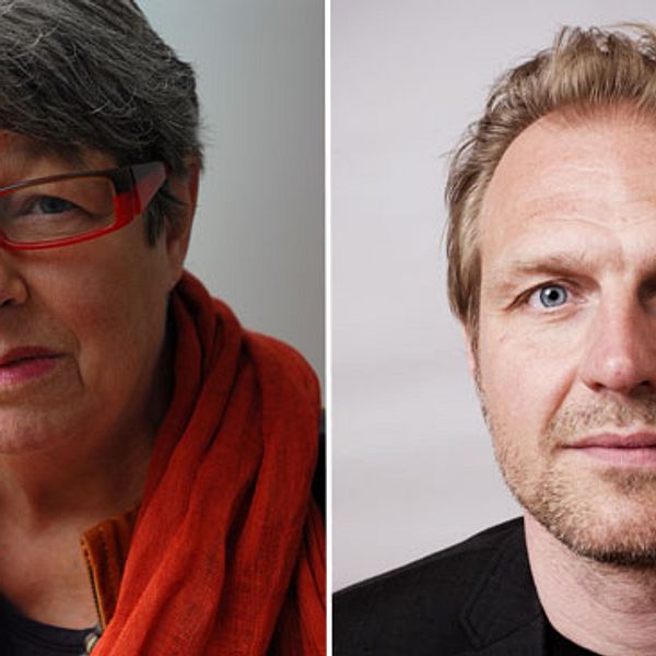 Lotta Schüllerqvist, Reportrar utan gränser, och Jonas Nordling, Svenska journalistförbundet.