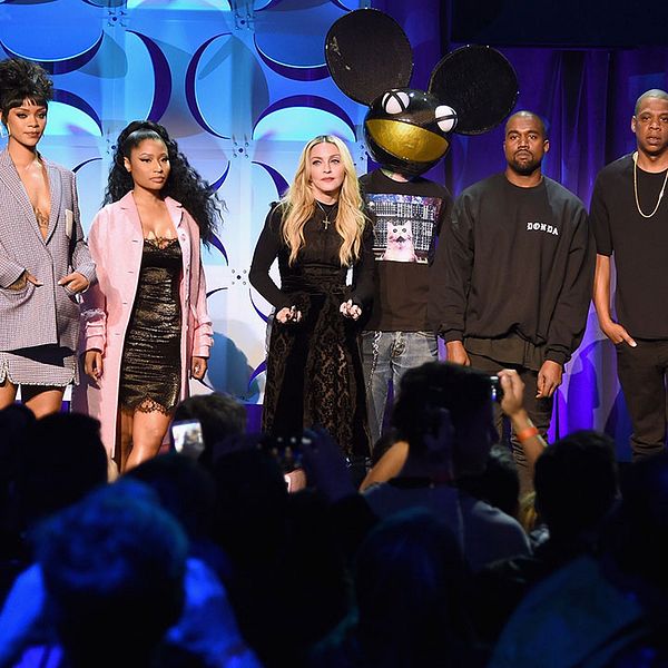 Stor artistuppslutning när Tidal presenterades.