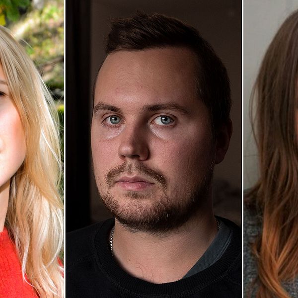 Kajsa Asp, Fredrik Eriksson och Jennie Abrahamsson