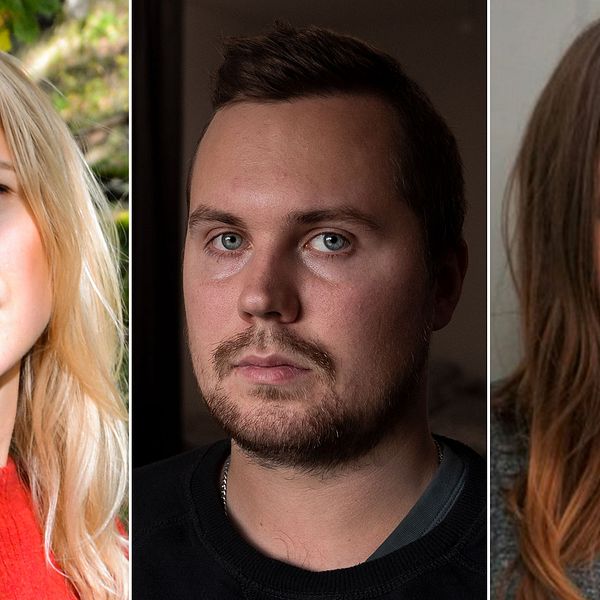 Kajsa Asp, Fredrik Eriksson och Jennie Abrahamsson