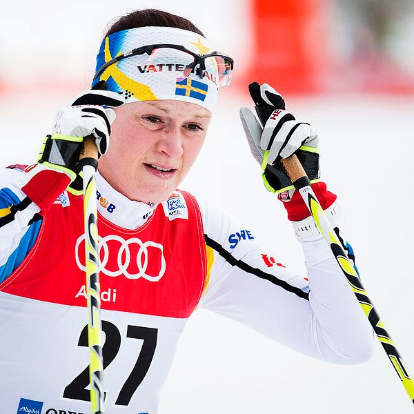 Helene Söderlund under Tour de Ski 2015.