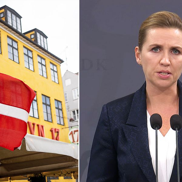 Danmarks statsminister presenterade striktare coronarestriktioner under fredagens pressträff.