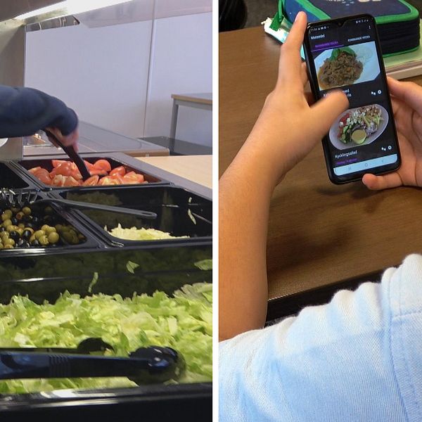 Skolelever i Karlstad använder en app för att bestämma själva vad de vill äta till lunch.