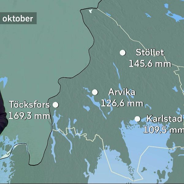Hör SVT:S meteorolog Josefine Bergstedt berätta om oktobervädret i länet.