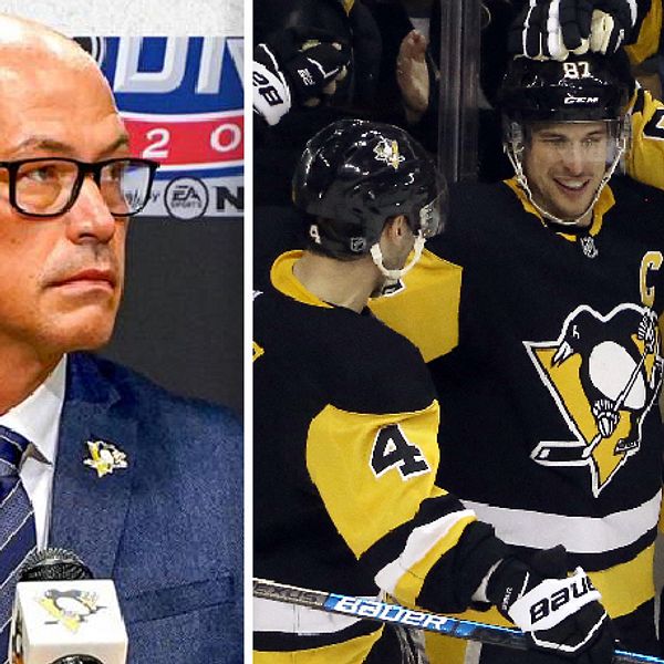 Patrik Allvin (t.v.) blir assisterande general manager för Pittsburgh Penguins.