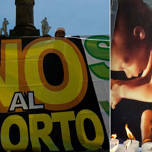 Protester i andra latinamerikanska länder mot abort. I flera länder har kvinnor dött när de inte fått göra abort under farlig graviditet.