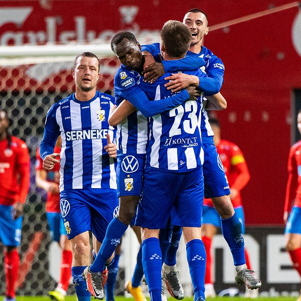 IFK Göteborg jublar efter 1–0 mot Helsingborg