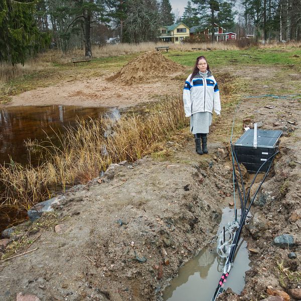 Badplatsen i Sälgsjön.