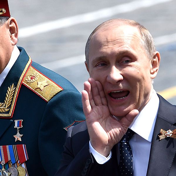 ”I dag struntar man i internationell rätt”, sa Rysslands president Vladimir Putin när han talade – i en uppenbar känga i USA.