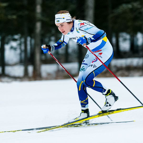 Ebba Andersson var snabb i spåren i Östersund.