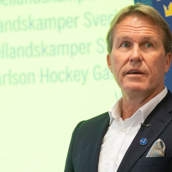 Sveriges förbundskapten Johan Garpenlöv