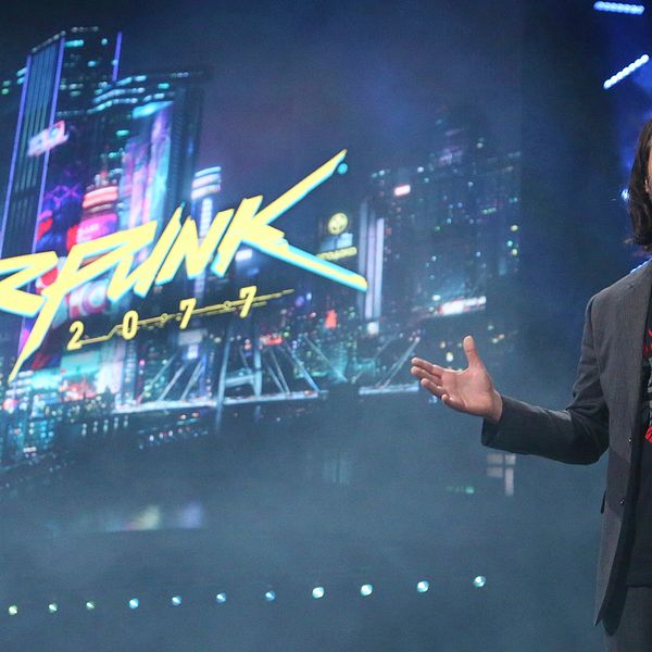 Keanu Reeves spelar rollen som Johnny Silverhand i spelet Cyberpunk 2077.
