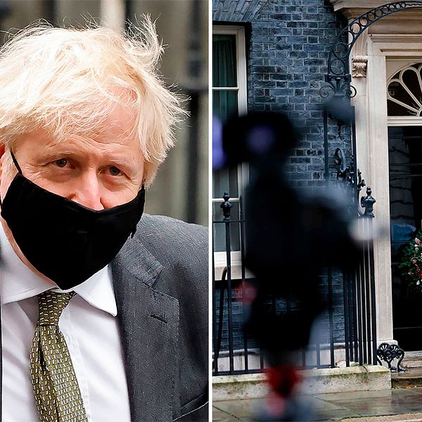 Storbritanniens premiärminister Boris Johnson. 10 Downing Street.