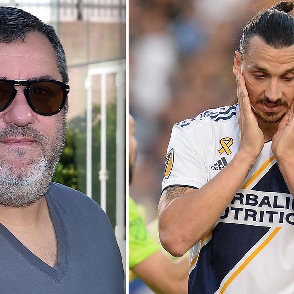 Agenten Mino Raiola ångrar att han tog Zlatan Ibrahimovic till USA.