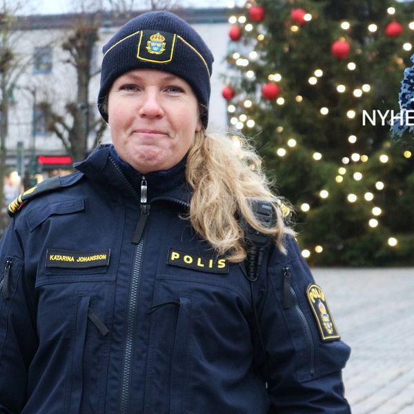 kommunpolis Katarina Johansson, julkort