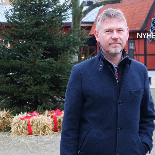 Marcus Sandekjer, museichef på Blekinge museum, julkort
