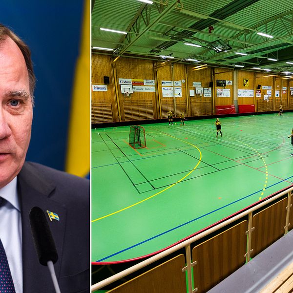 Stefan Löfven meddelade att idrottsanläggningar nu ska stängas.