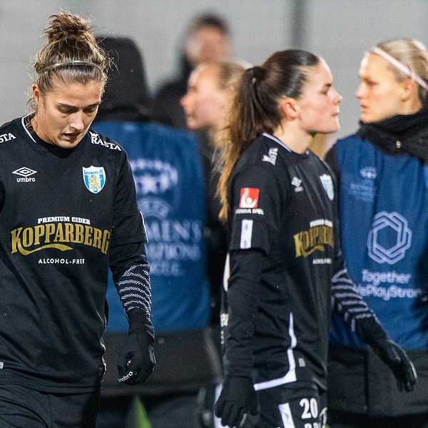 Filippa Angeldahl deppar efter en förlust mot Manchester City i Champions League.