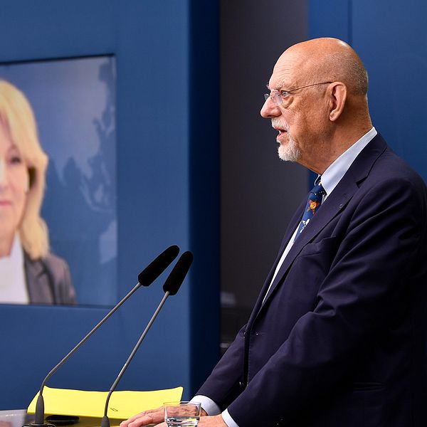 Utrikeshandelsminister Anna Hallberg och EU-minister Hans Dahlgren