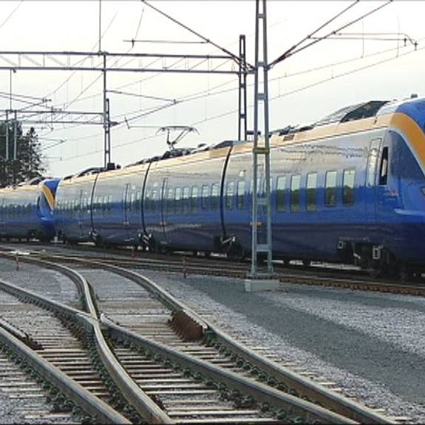 Arkivbild tåg Norrtåg