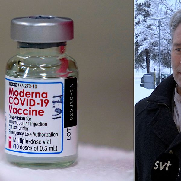 En bild på Modernas vaccin mot covid-19