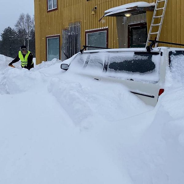 Snödjupsrekord i Aspeå.