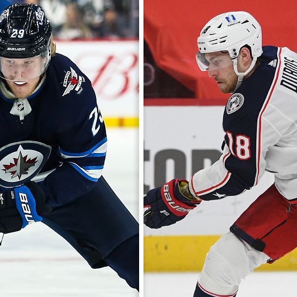 Patrik Laine lämnar Winnipeg och byter lag med Columbus Pierre-Luc Dubois.