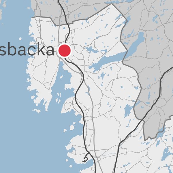 En karta som visar Kungsbacka.