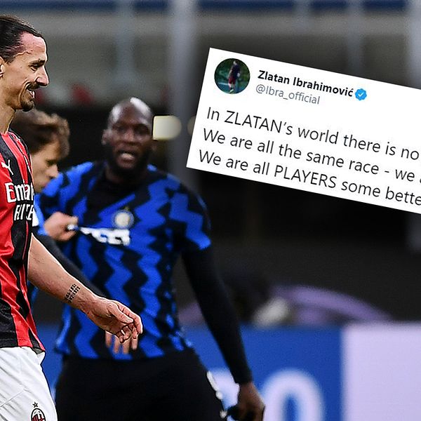 Zlatan Ibrahimovic twittrade dagen efter storbråket med Romelu Lukaku: ”I Zlatans värld finns det ingen plats för rasism”.
